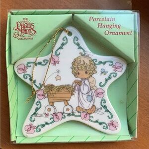 Enesco Precious Moments Star Ornament - White and Pink